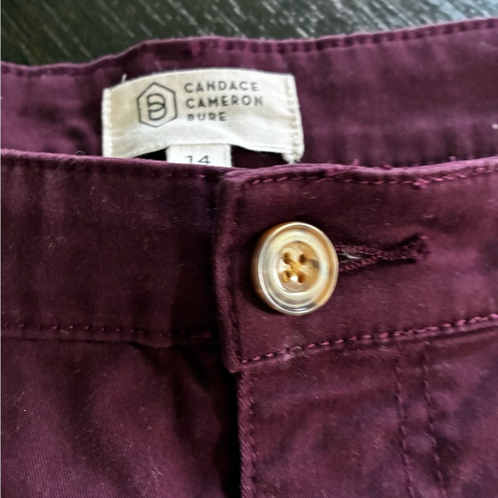 Candace Cameron Bure Twill shorts Size 14 - Picture 5 of 8